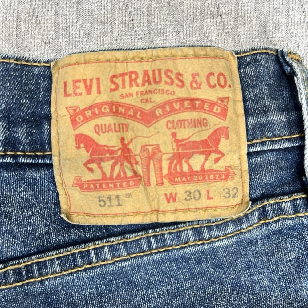 Levi's 511‎ New With Tags blue jeans Mens (30x32)  slim fit original stretch
